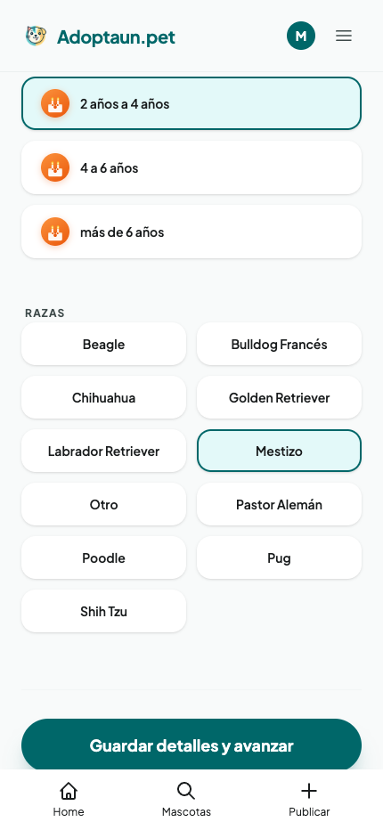 Paso 2: características completadas