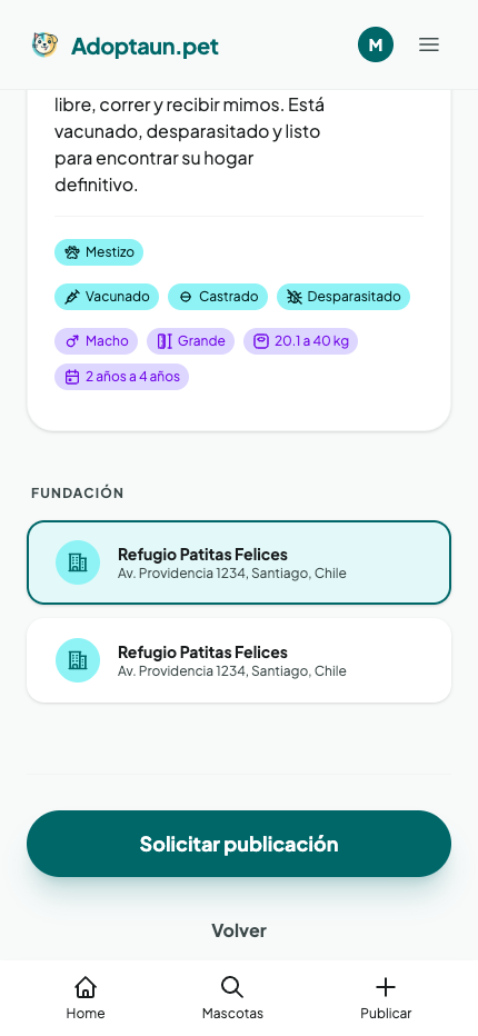 Paso 3: confirmación